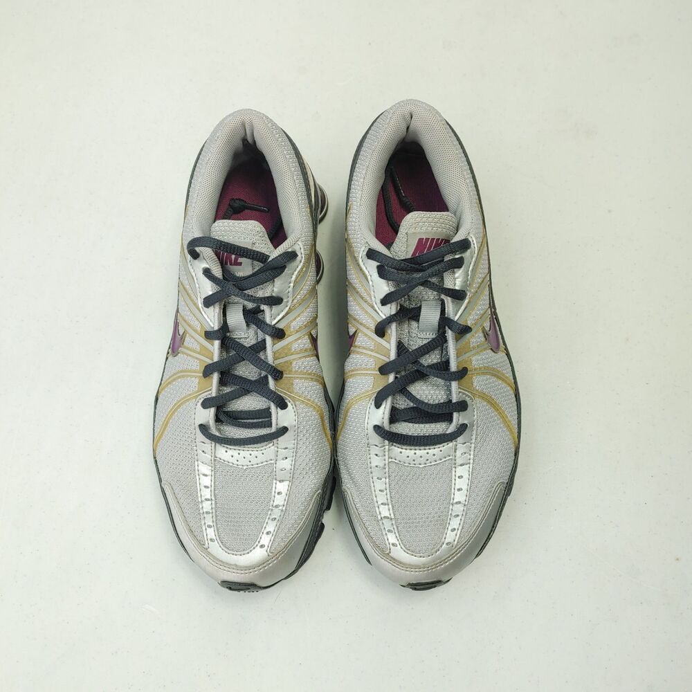 Nike Shox Turbo VII Women's Size 7.5 Athletic Sneakers Silver Purple 324749-051 - Picture 4 of 10